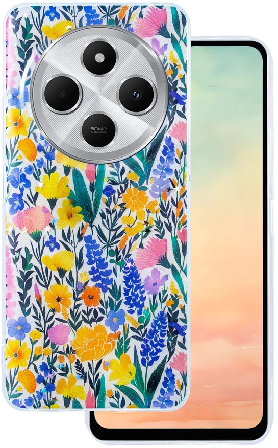 TFO Glow Glam dėklas, skirtas Xiaomi Redmi Note 14 Pro 5G (Global) / Note 14 Pro Plus 5G (Global), kaimiško stiliaus