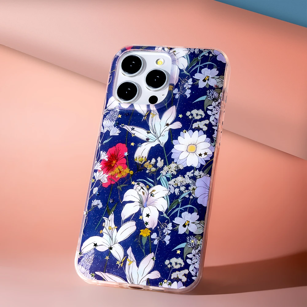 TFO Glow Glam dėklas, skirtas Xiaomi Redmi 15 4G EU / 15 5G EU (171,08 x 82,05 x 8,55) mėlynas