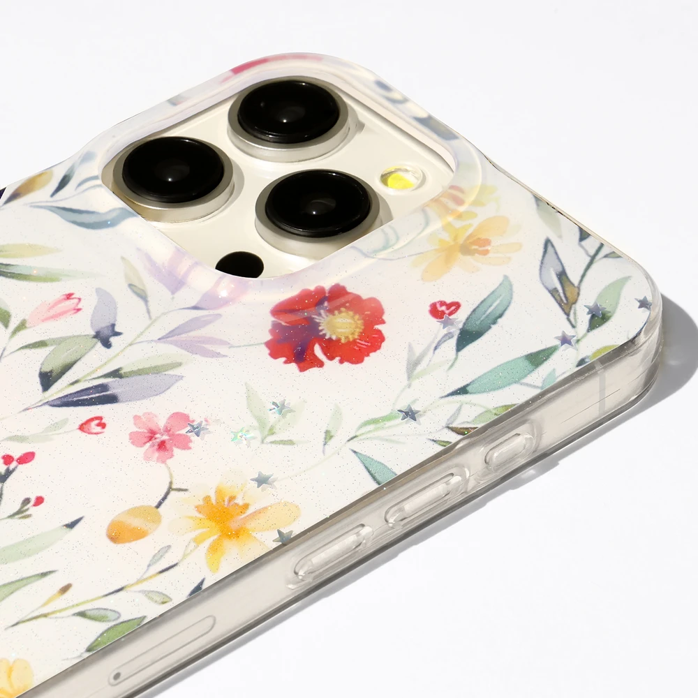 TFO Glow Glam dėklas, skirtas Xiaomi Redmi 14C 4G/ 14C 5G / Redmi A4 / POCO C75 baltas