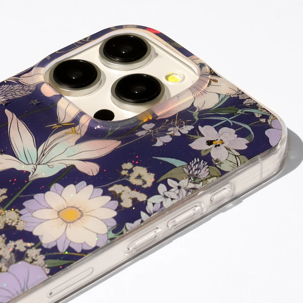 TFO Glow Glam dėklas, skirtas Xiaomi Redmi 15C 4G EU / 15C 5G EU (173.16 x 81.06 x 8.2 mm) mėlynas
