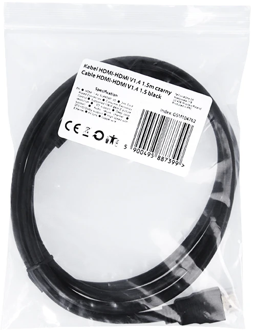 TFO HDMI-HDMI kabelis V1.4 1,5 m juodas