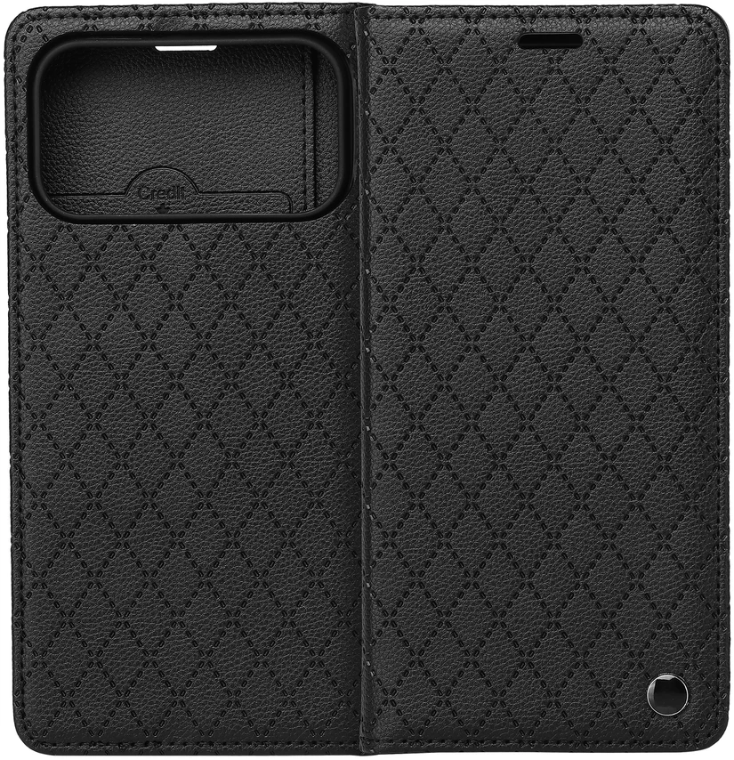 TFO Išmanusis Caro dėklas, skirtas iPhone 17 Pro Max 6,9" / 18 Pro Max 6,9", juodas
