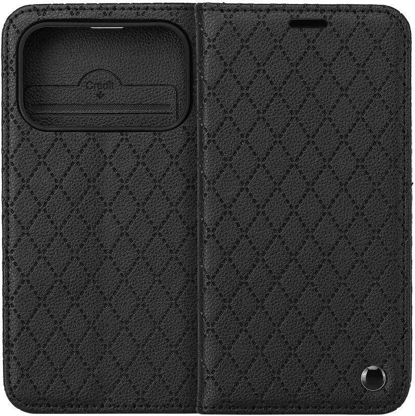TFO Išmanusis Caro dėklas, skirtas iPhone 17 Pro 6,3" / 18 Pro 6,3", juodas