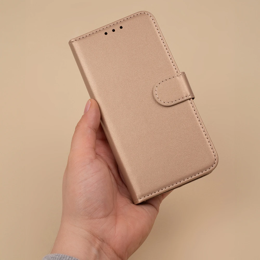 TFO Išmanusis „Classic“ dėklas, skirtas Xiaomi Redmi 14C 4G / 14C 5G / Redmi A4 / POCO C75, auksinės spalvos