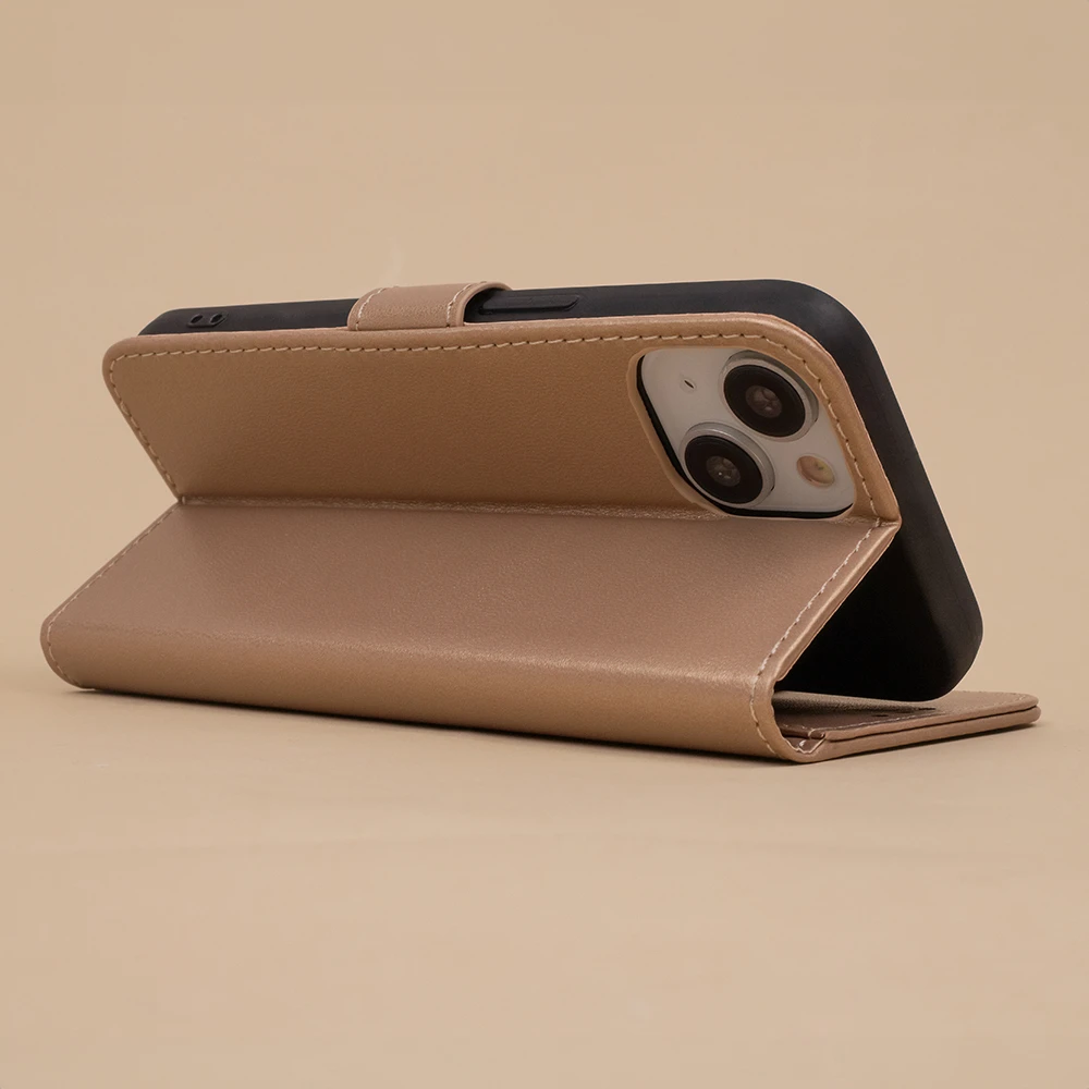 TFO Išmanusis „Classic“ dėklas, skirtas Xiaomi Redmi 14C 4G / 14C 5G / Redmi A4 / POCO C75, auksinės spalvos