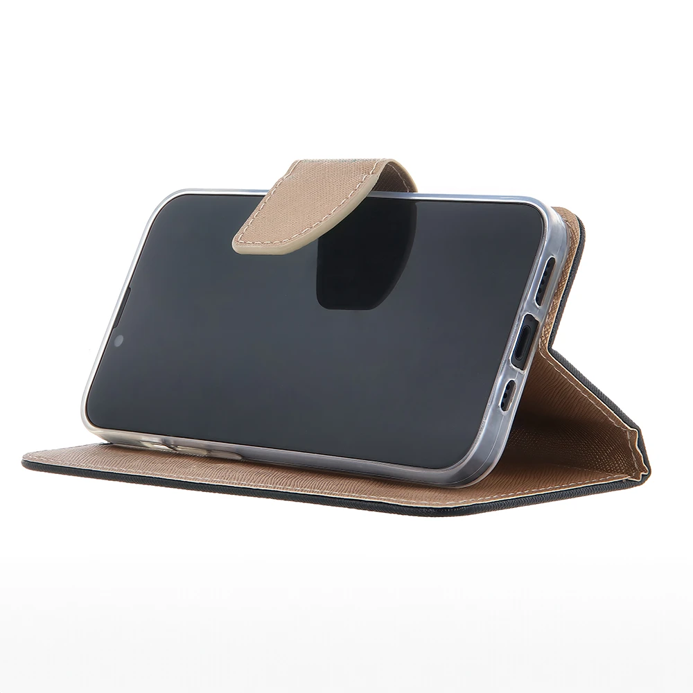 TFO Dėklas knygutė Smart Fancy, skirtas iPhone 16 Pro Max 6,9, juodas auksinis