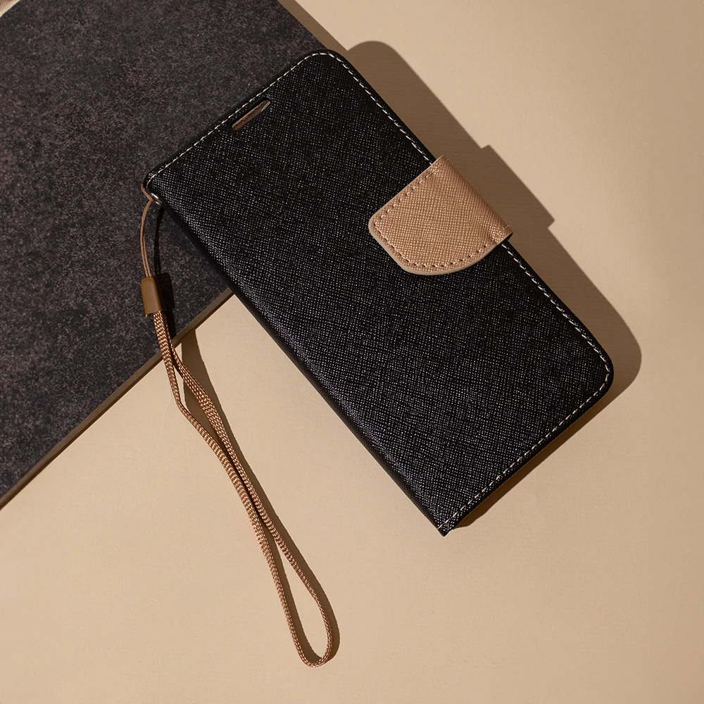 TFO Dėklas knygutė Smart Fancy, skirtas iPhone 16 Pro Max 6,9, juodas auksinis