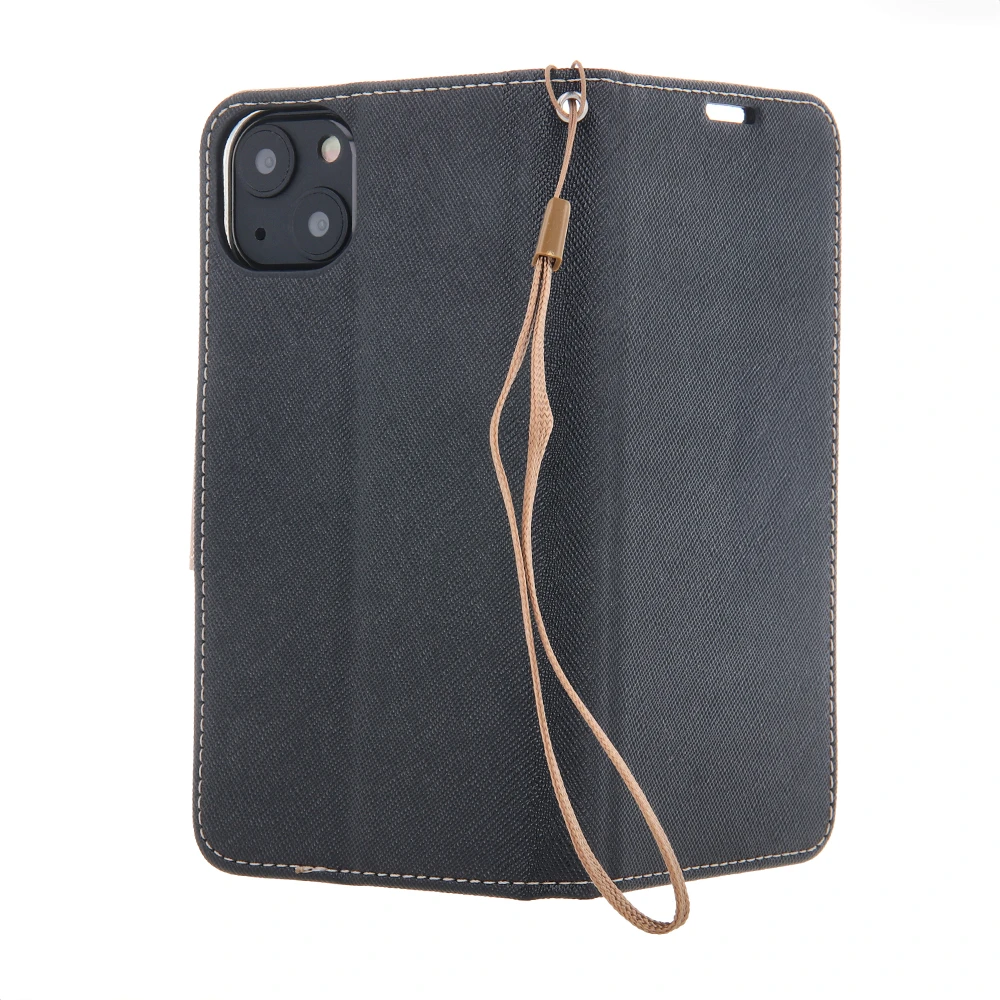 TFO Dėklas knygutė Smart Fancy, skirtas iPhone 16 Pro Max 6,9, juodas auksinis