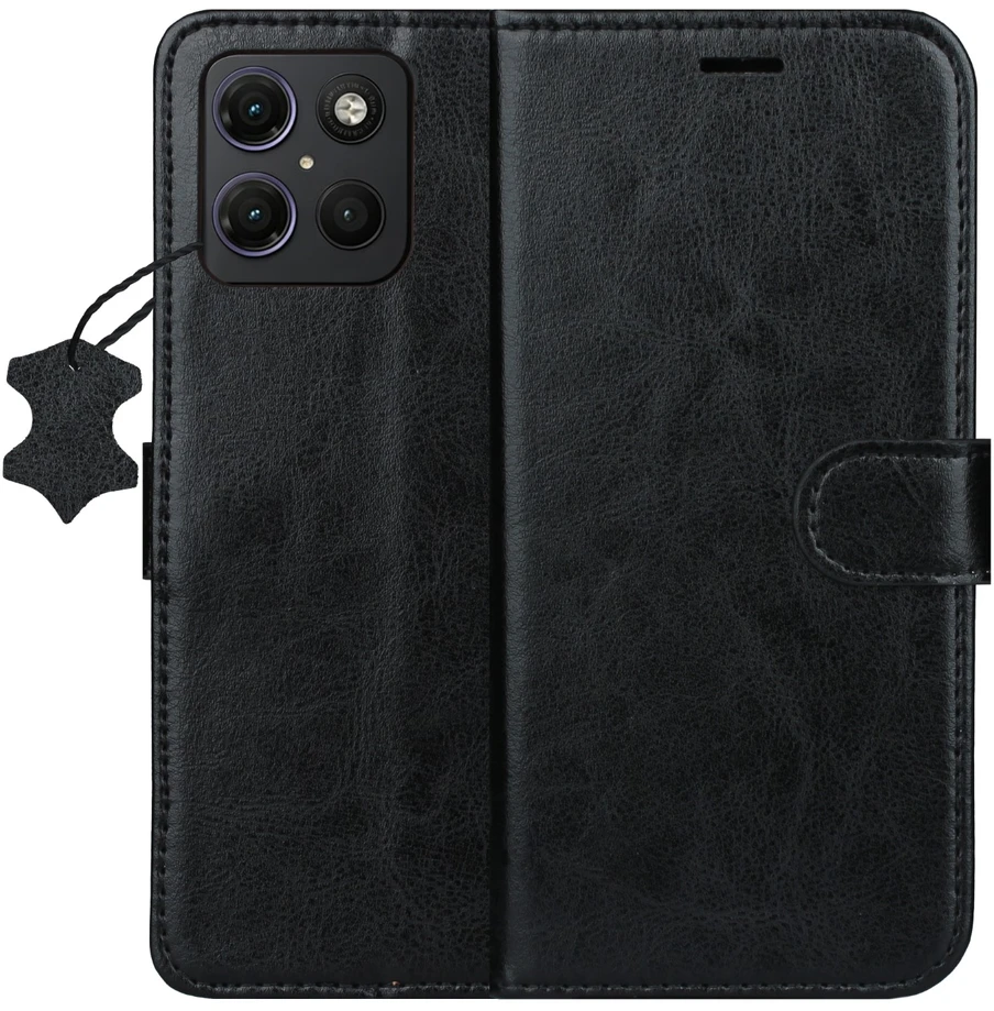 TFO Išmanusis „Luxe“ odinis dėklas, skirtas Motorola Moto G15 / G15 Power / G17 / G17 Power, rudas