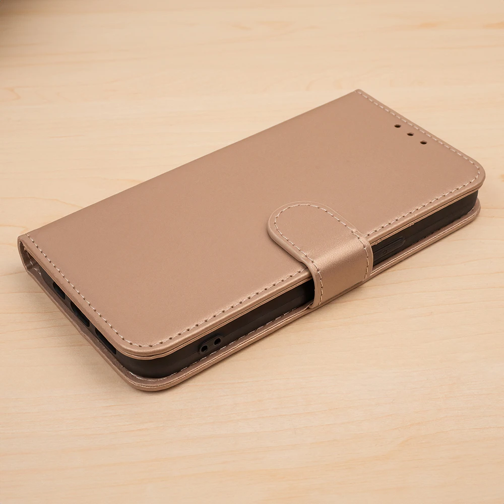 TFO Išmanusis „Smart Classic“ dėklas, skirtas Xiaomi Redmi 15C 4G EU / 15C 5G EU (173.16 x 81.06 x 8.2 mm), auksinės spalvos