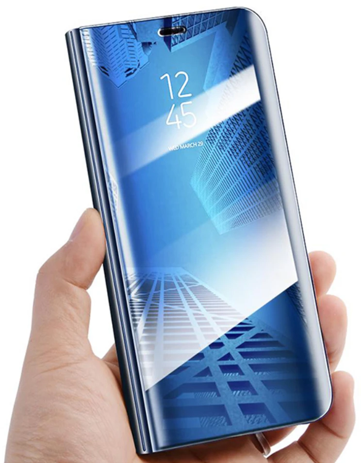 TFO Išmanusis „Smart Clear View“ dėklas, skirtas Samsung Galaxy S23 FE, mėlynas