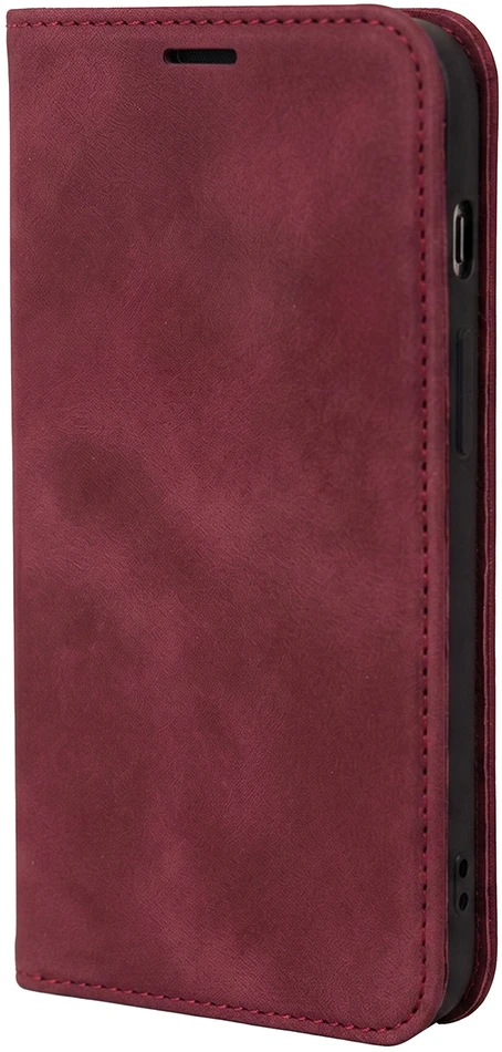 TFO Išmanusis Suede dėklas, skirtas Samsung Galaxy A36 5G / A37 5G, bordo spalvos