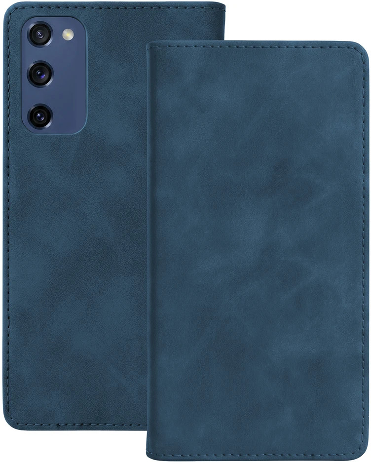 TFO Išmanusis Suede dėklas, skirtas Samsung Galaxy S20 FE / S20 Lite / S20 FE 5G, tamsiai mėlynas