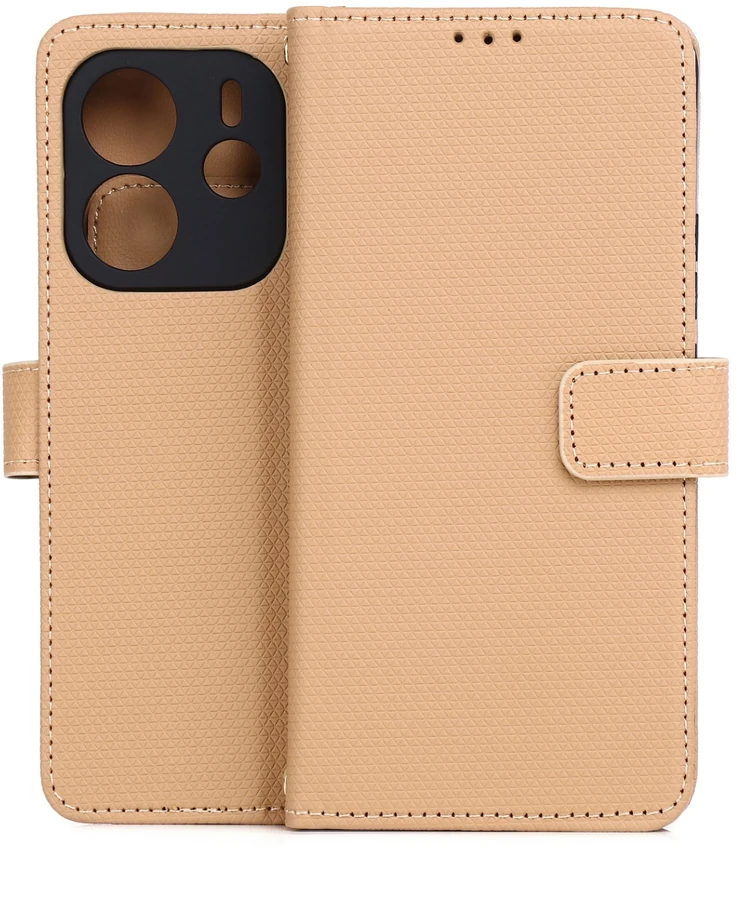 TFO Išmanusis „Triangle“ dėklas, skirtas Xiaomi Redmi Note 14 4G (Global) (164.84 x 78.15 x 8.16 mm), rudas
