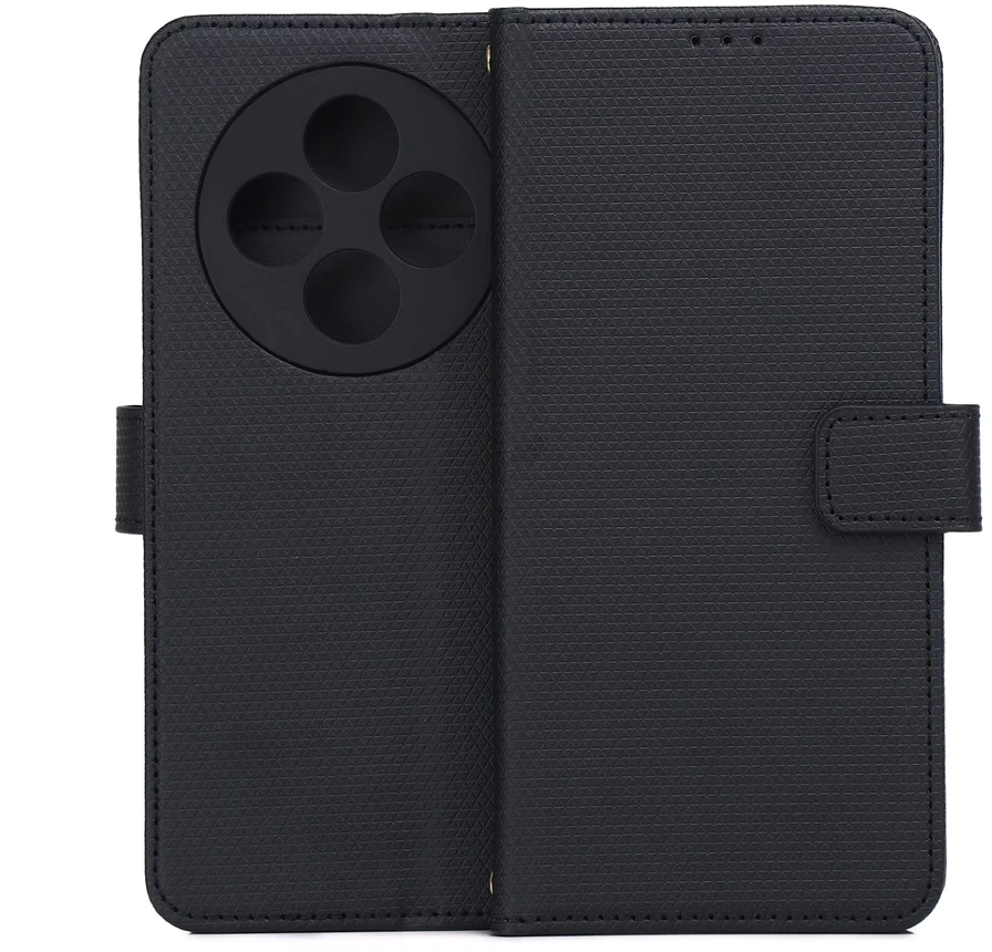 TFO Išmanusis „Triangle“ dėklas, skirtas Xiaomi Redmi 14C 4G / 14C 5G / Redmi A4 / POCO C75, juodas