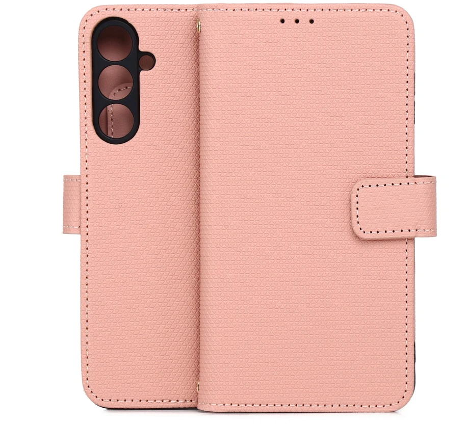 TFO Išmanusis „Triangle“ dėklas, skirtas Samsung Galaxy A16 4G / A16 5G / M16 5G, juodas, rožinis