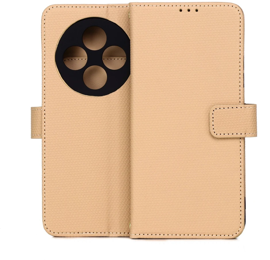 TFO Išmanusis „Triangle“ dėklas, skirtas Xiaomi Redmi 14C 4G / 14C 5G / Redmi A4 / POCO C75, rudas