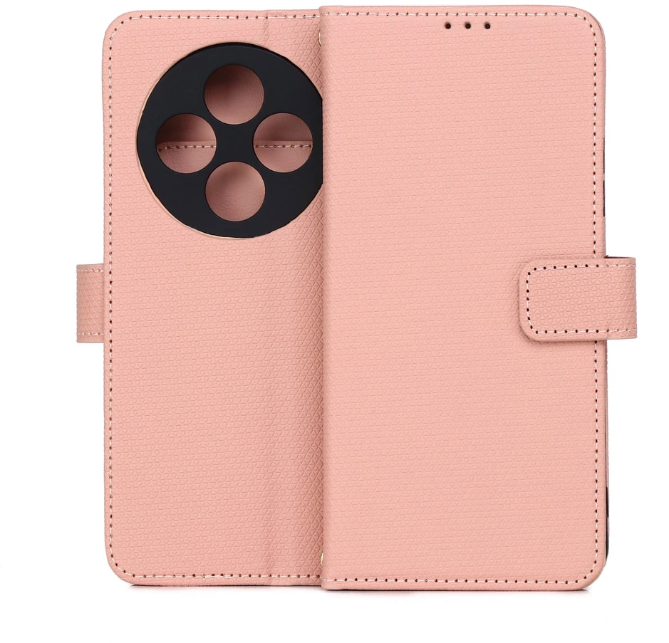 TFO Išmanusis „Triangle“ dėklas, skirtas Xiaomi Redmi 14C 4G / 14C 5G / Redmi A4 / POCO C75, rožinis