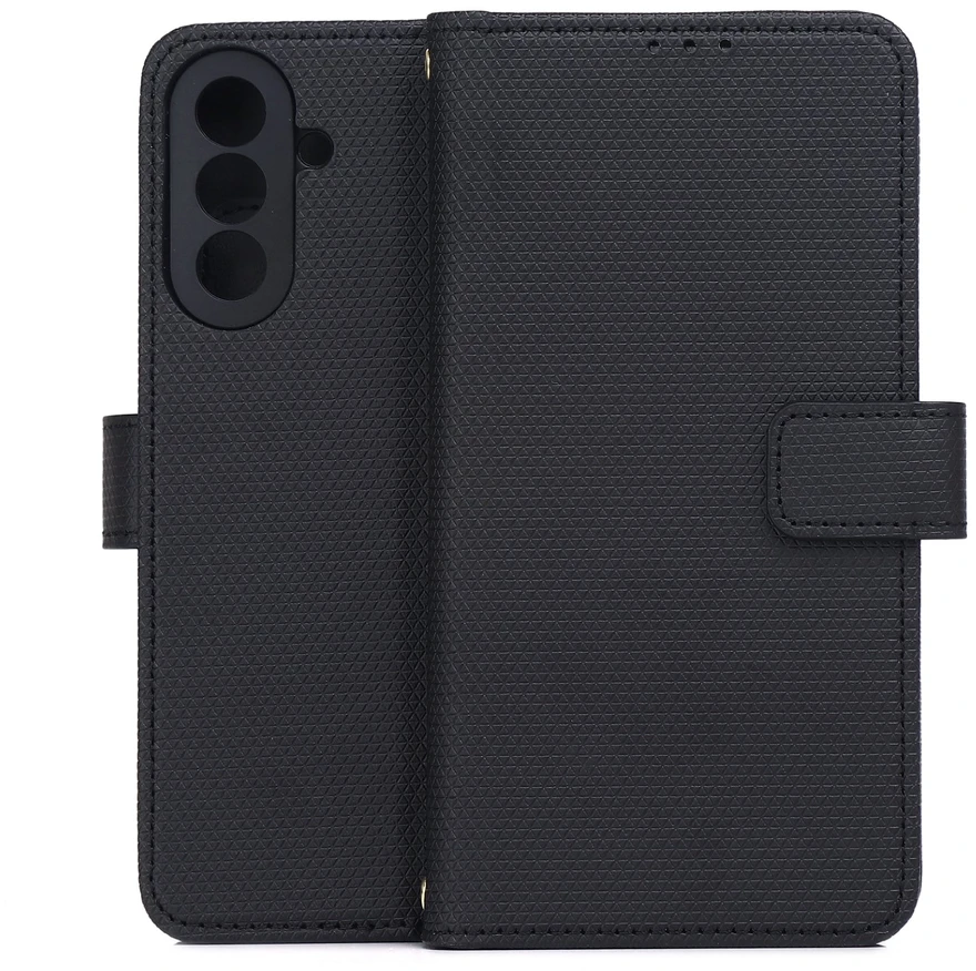 TFO Išmanusis „Triangle“ dėklas, skirtas Samsung Galaxy A17 4G / A17 5G / A26 5G, juodas