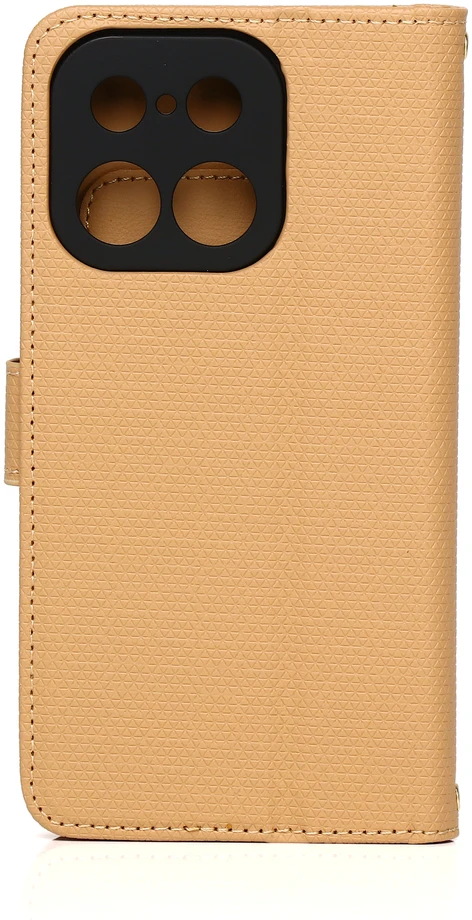 Išmanusis trikampio formos dėklas, skirtas Realme 16 Pro 5G, rudas