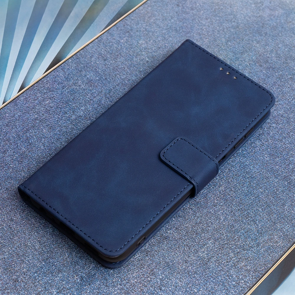 TFO Išmanusis Velvet dėklas, skirtas Xiaomi Redmi 15C 4G EU / 15C 5G EU (173.16 x 81.06 x 8.2 mm), tamsiai mėlynas
