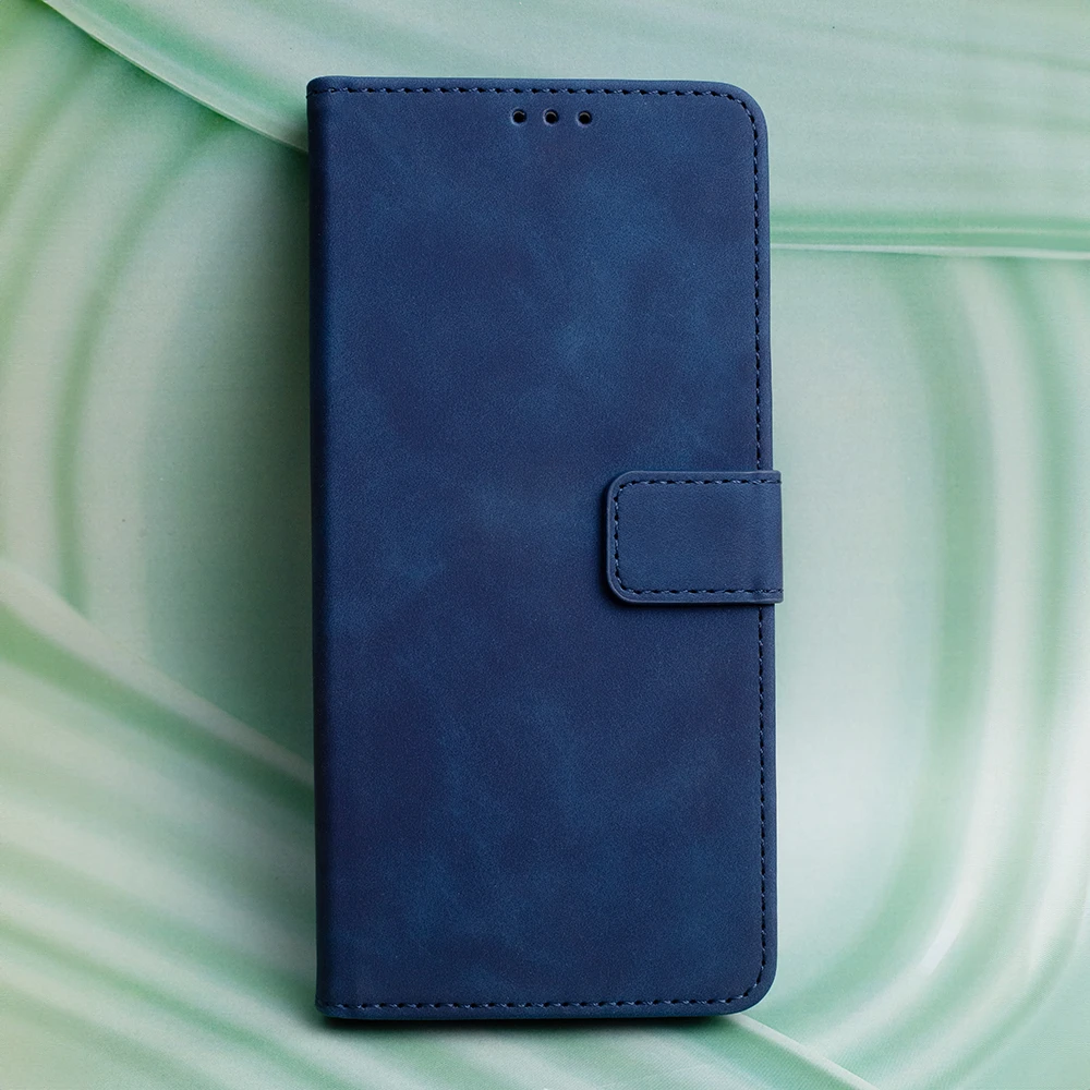 TFO Išmanusis Velvet dėklas, skirtas Xiaomi Redmi 15C 4G EU / 15C 5G EU (173.16 x 81.06 x 8.2 mm), tamsiai mėlynas