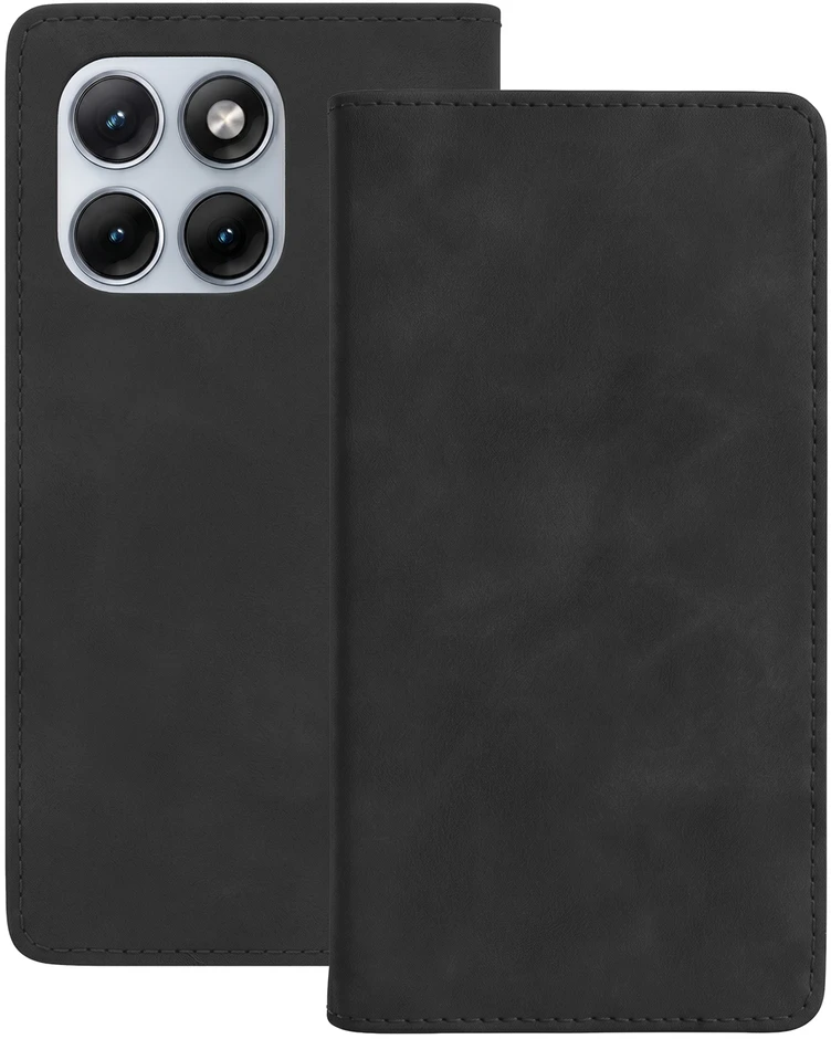 TFO Išmanusis zomšinis dėklas Motorola Edge 70 Fusion, juodas