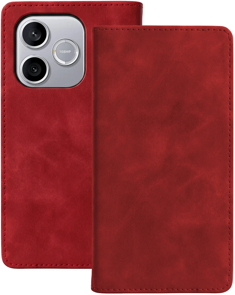 TFO Išmanusis zomšinis dėklas, skirtas Honor 600 lite, bordo spalvos