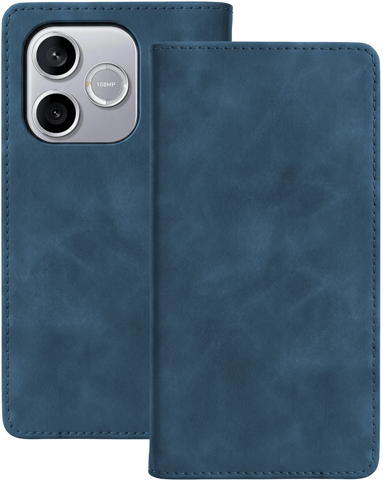 TFO Išmanusis zomšinis dėklas, skirtas Honor 600 lite, tamsiai mėlynas