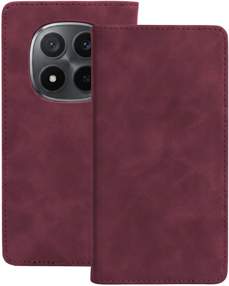 TFO Išmanusis zomšinis dėklas, skirtas Xiaomi Redmi Note 15 Pro Plus 5G, bordo spalvos