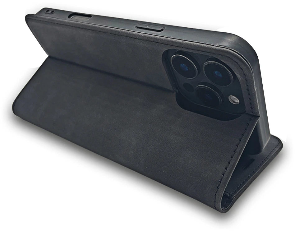TFO Išmanusis zomšinis dėklas, skirtas Xiaomi Redmi 15C 4G EU / 15C 5G EU (173.16 x 81.06 x 8.2 mm), juodas