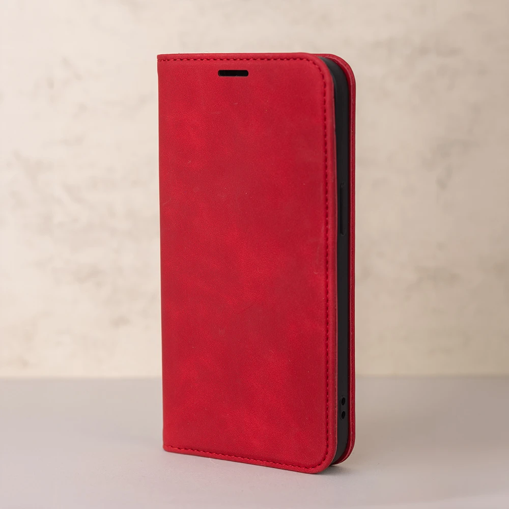 TFO Išmanusis zomšinis dėklas, skirtas Xiaomi Redmi A5 Global (173,45 x 79,35 x 8,45), raudonas