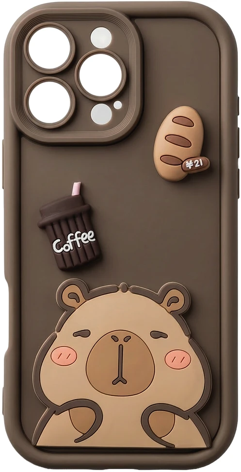 TFO Itin madingas 3D dėklas Samsung Galaxy S25 FE kapibara