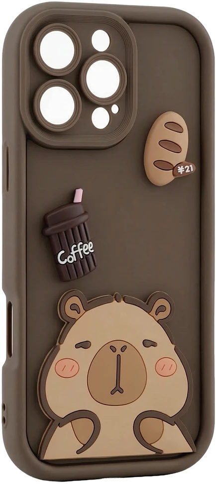 TFO Itin madingas 3D dėklas, skirtas Samsung Galaxy S26 Plus, kapibara