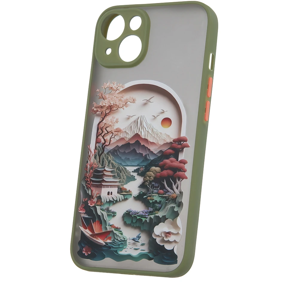 TFO Itin madingas dėklas Samsung Galaxy S23, kelionių žalia spalva