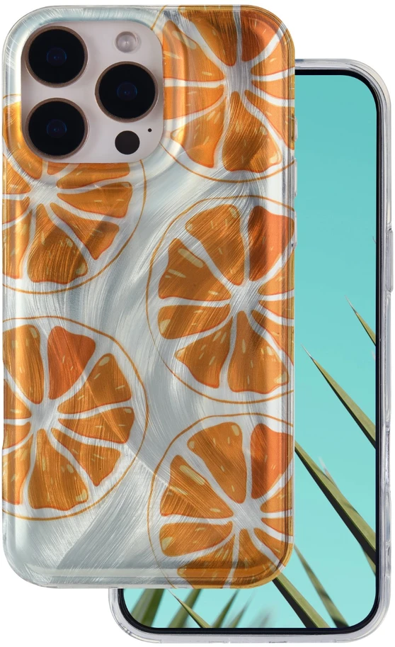 TFO Itin madingas vasariškas dėklas Motorola Edge 70 Fusion oranžinis