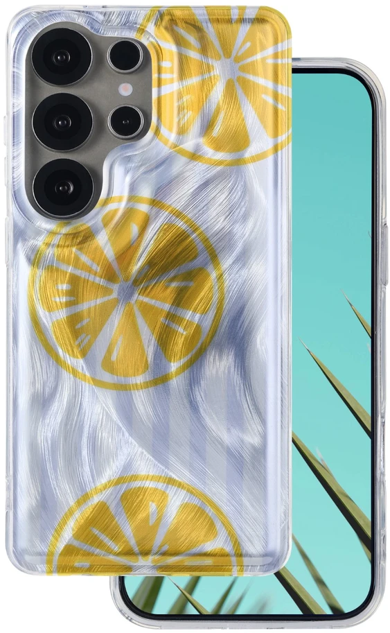 TFO Itin madingas vasariškas dėklas Samsung Galaxy S25 Ultra, citrinos spalvos
