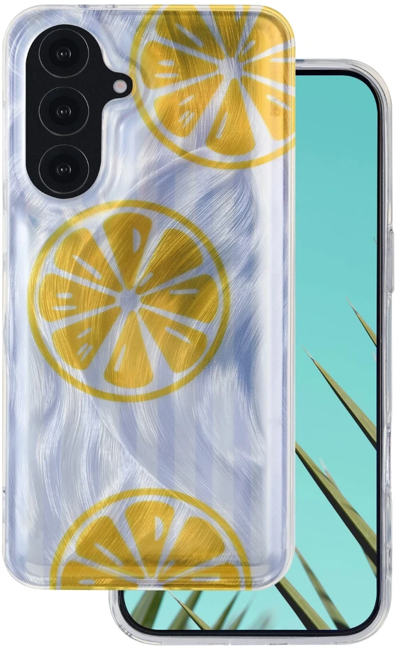 TFO Itin madingas vasariškas dėklas Samsung Galaxy S24 / S25 citrinos spalvos