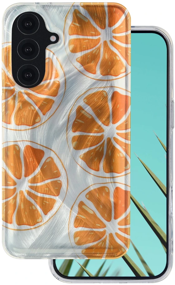 TFO Itin madingas vasariškas dėklas Samsung Galaxy A26 5G oranžinis