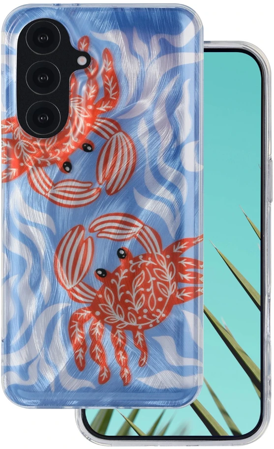 TFO Itin madingas vasariškas dėklas, skirtas Samsung Galaxy S24 / S25, krabas