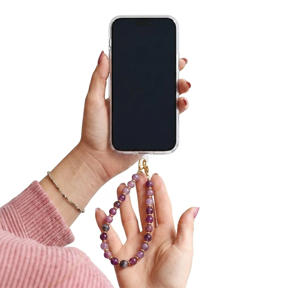 TFO Karoliukų telefono dirželis violetinis