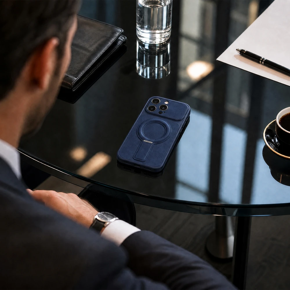 TFO Luxgrip Mag dėklas iPhone 12 6,1" tamsiai mėlynas