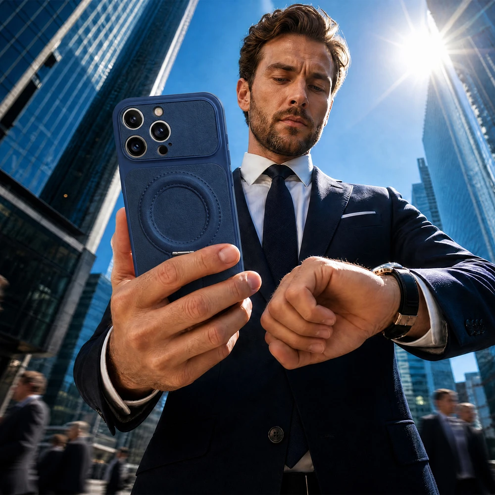 TFO Luxgrip Mag dėklas iPhone 13 6,1" tamsiai mėlynas