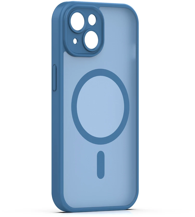 TFO Mag Matt dėklas iPhone 14 6,1" tamsiai mėlynas su apsauga kamerai