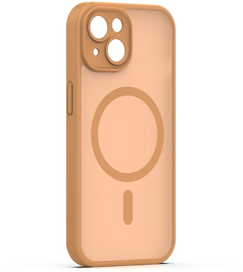 TFO Mag Matt dėklas iPhone 15 6,1" rudas, apsauga kamerai