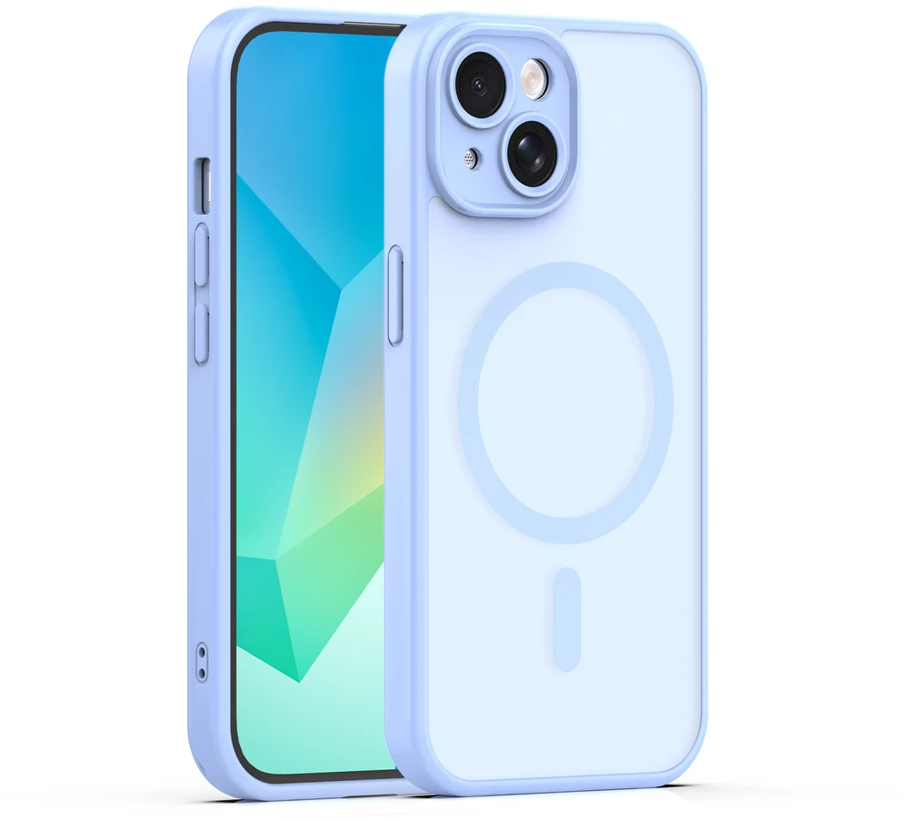 TFO Mag Matt dėklas iPhone 15 6,1" šviesiai mėlynas apsauga kamerai