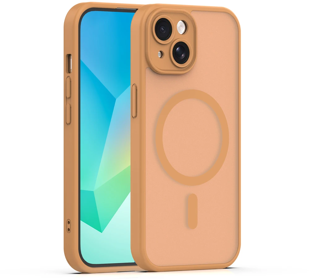 TFO Mag Matt dėklas iPhone 15 6,1" rudas, apsauga kamerai