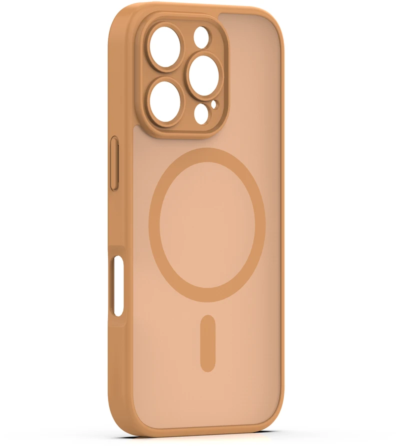 TFO Mag Matt dėklas iPhone 16 Pro Max 6,9" rudas su apsauga kamerai