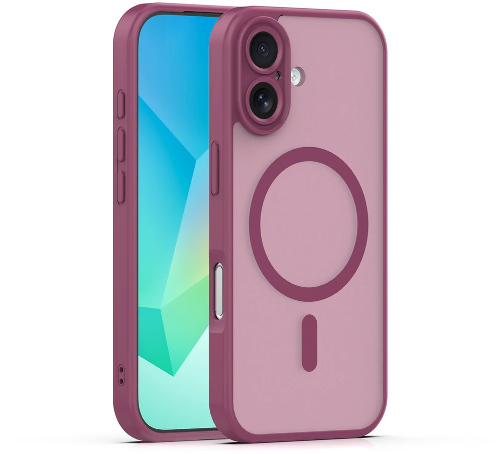 TFO Mag Matt dėklas iPhone 17 6,3" / 18 6,3" bordo spalvos su apsauga kamerai