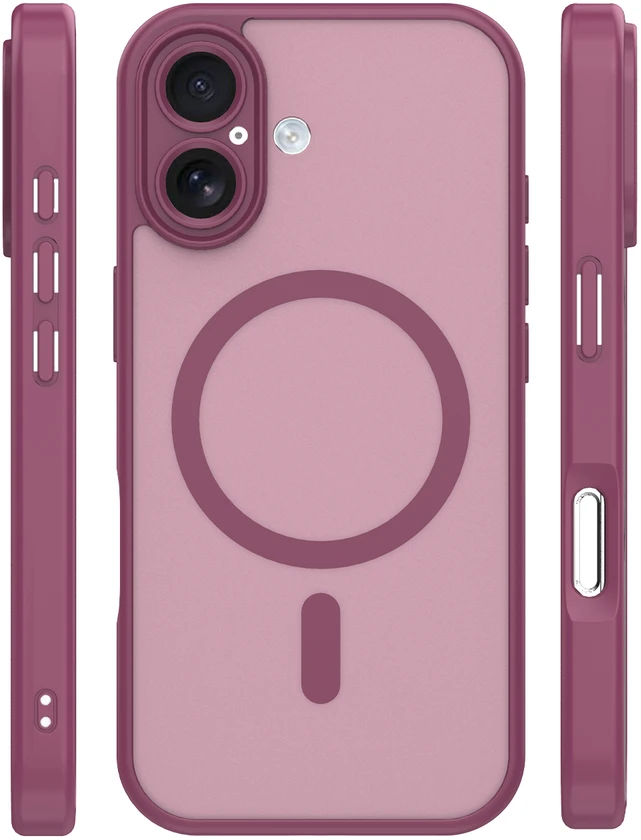 TFO Mag Matt dėklas iPhone 17 6,3" / 18 6,3" bordo spalvos su apsauga kamerai